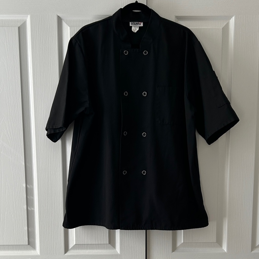 Chefwear Black Chef Jacket Size 2X